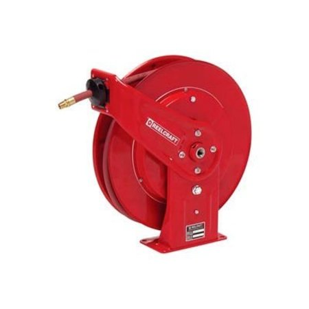 REELCRAFT Reelcraft 3/8"x50' 300 PSI Heavy Duty Spring Retractable Low Pressure Hose Reel 7650 OLP